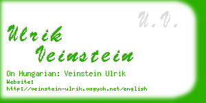 ulrik veinstein business card